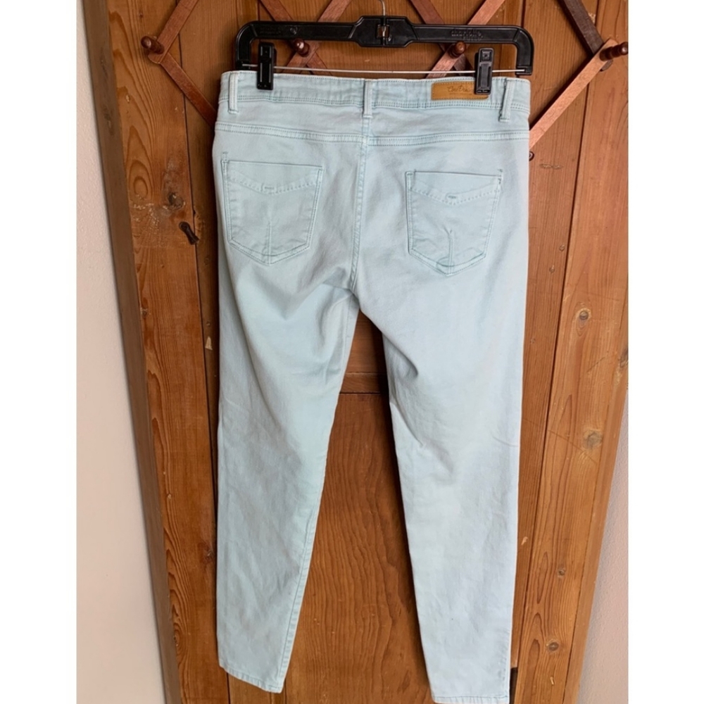 Zara mint green core denim slim fit skinny jeans Size 6 - Picture 3 of 10